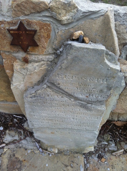Cycle Life Jewish Cemetery Henrietta Moses Grave Stone Pebbles