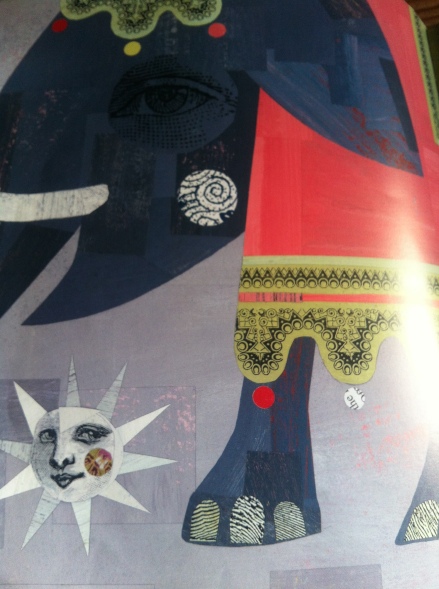 Sky High Stella Danalis Book Illustration Collage Art Elephant