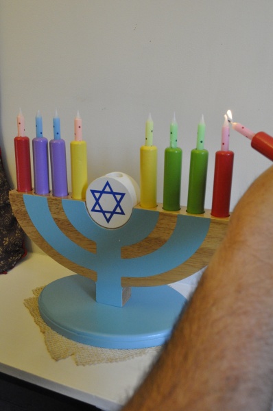 Chanukah Menorah Candles Beginners Lighting Children